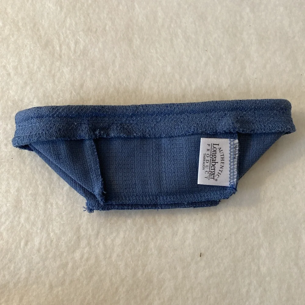 Longaberger Tarragon Booking Basket Fabric‎ Liner Cornflower Blue